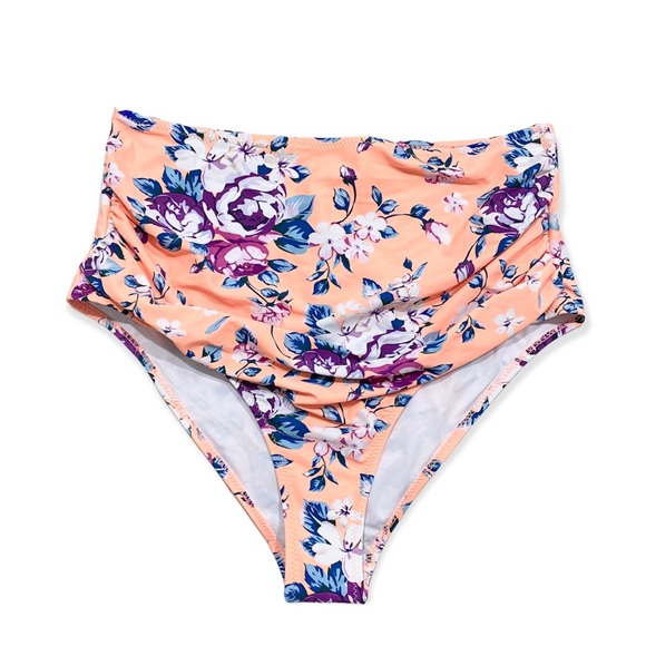 NWT Cupshe Floral Bathing Suit Bikini Bottom Size XL - Picture 1 of 8